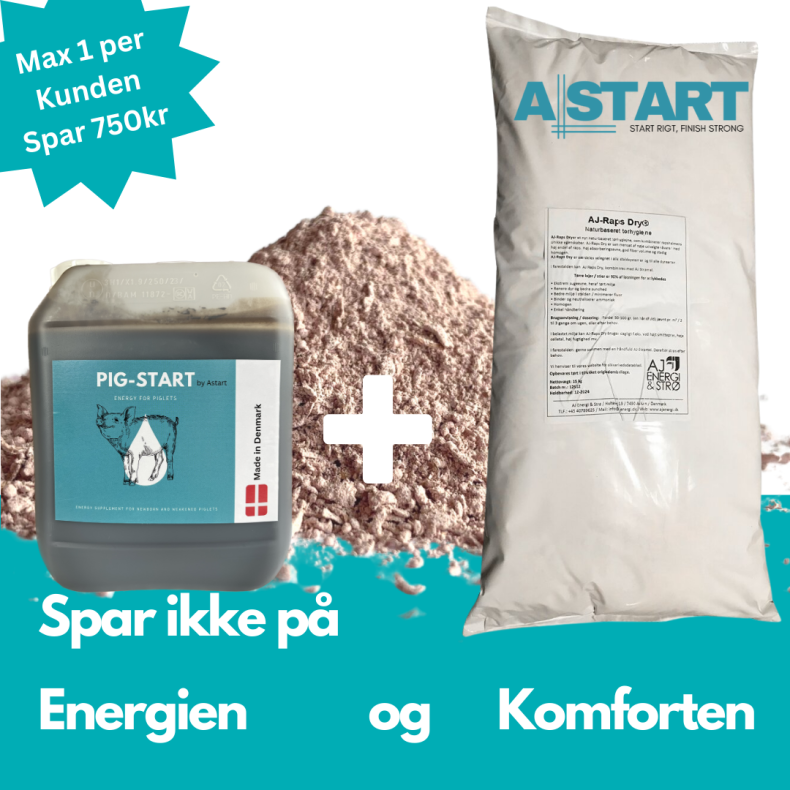 Raps Dry 1 palle + Pig Start 5l Med i kbet (Max 1 st per kunden)